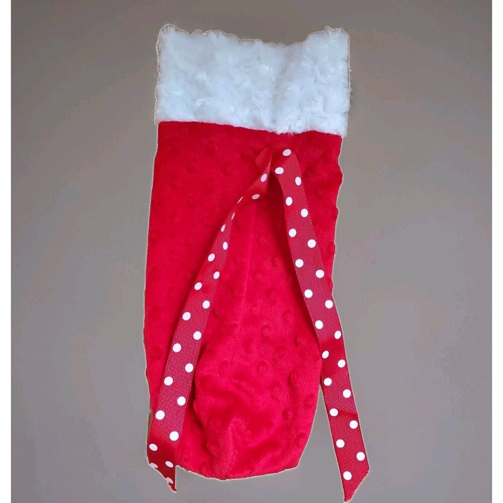 Sacks 5th Avenue Fashion Bottles Wine Cover Gift Bag Christmas Stocking Red